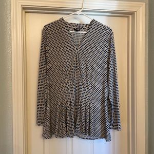 Ann Taylor pleated blouse